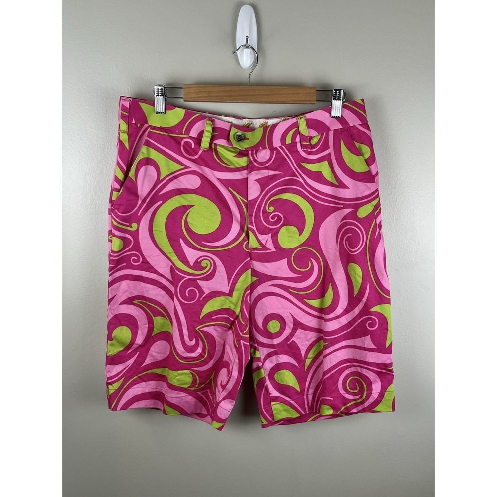 Loud Mouth Mens Golf Shorts Size 36 Beach Athletic Casual Chino Colorful